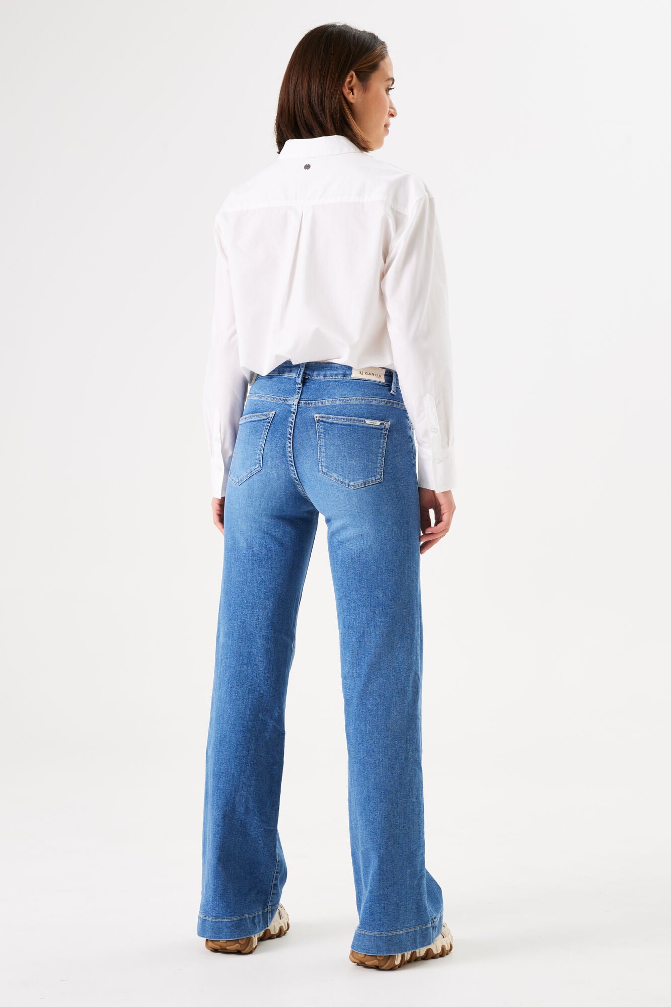 Garcia Celia Wide Leg Jeans - Medium Used blue