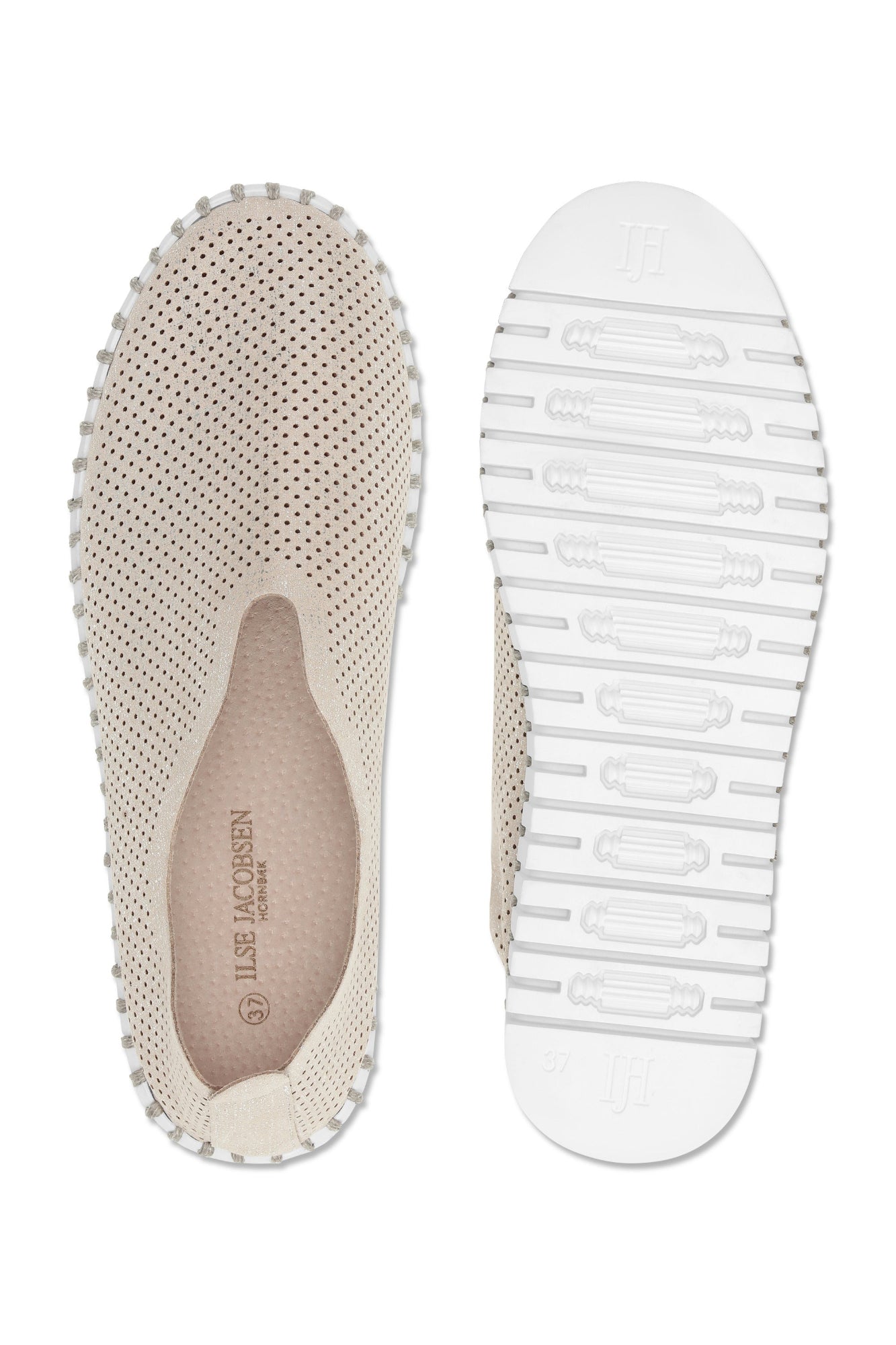Ilse Jacobsen Platform Tulip Shoe - Silver White