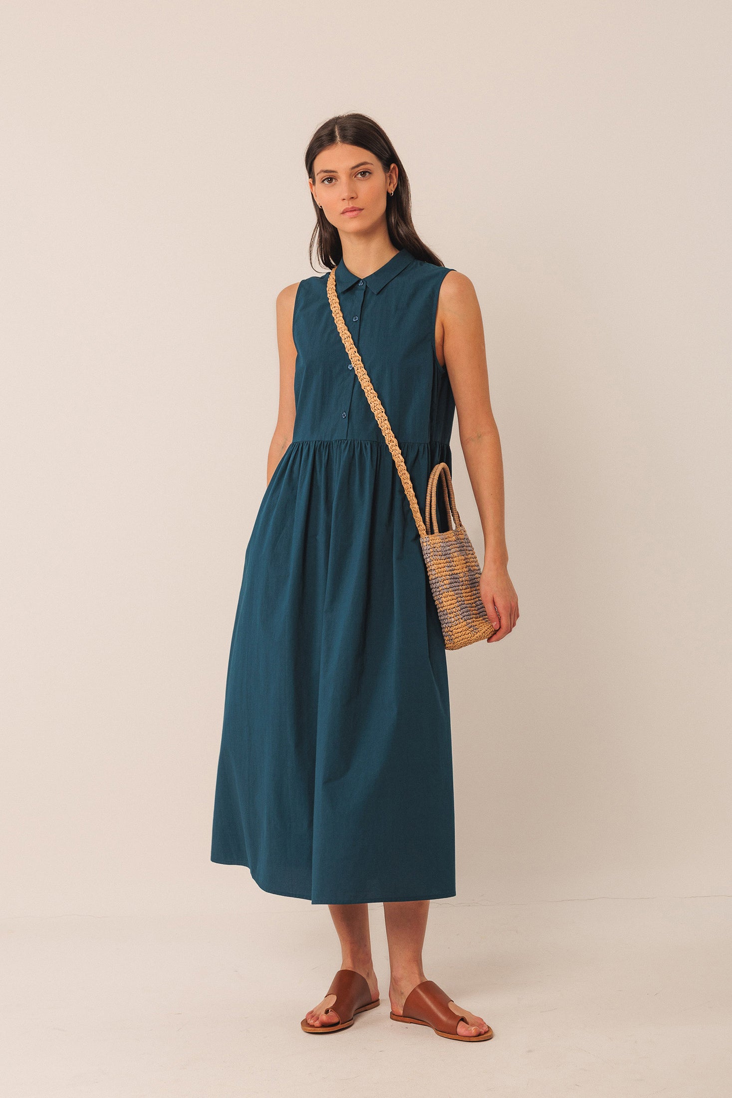 sachin and babi light blue dress How to Wear Dresses in Winter main image 0
