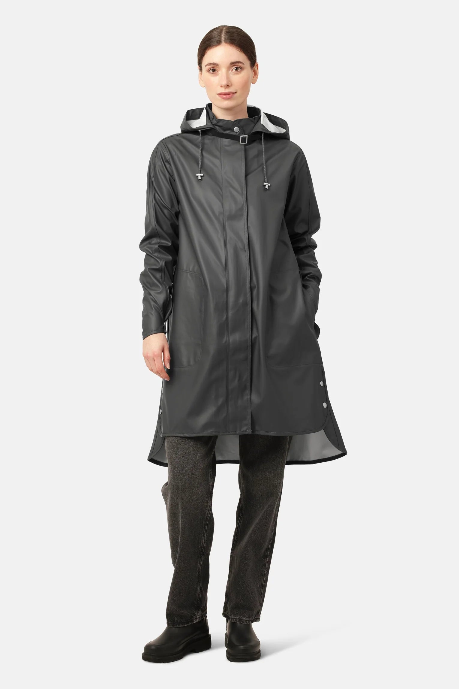 ILSE JACOBSEN ブラックレインコート38 Amazon | ILSE JACOBSEN OUTERWEAR レディース カラー: ブラック