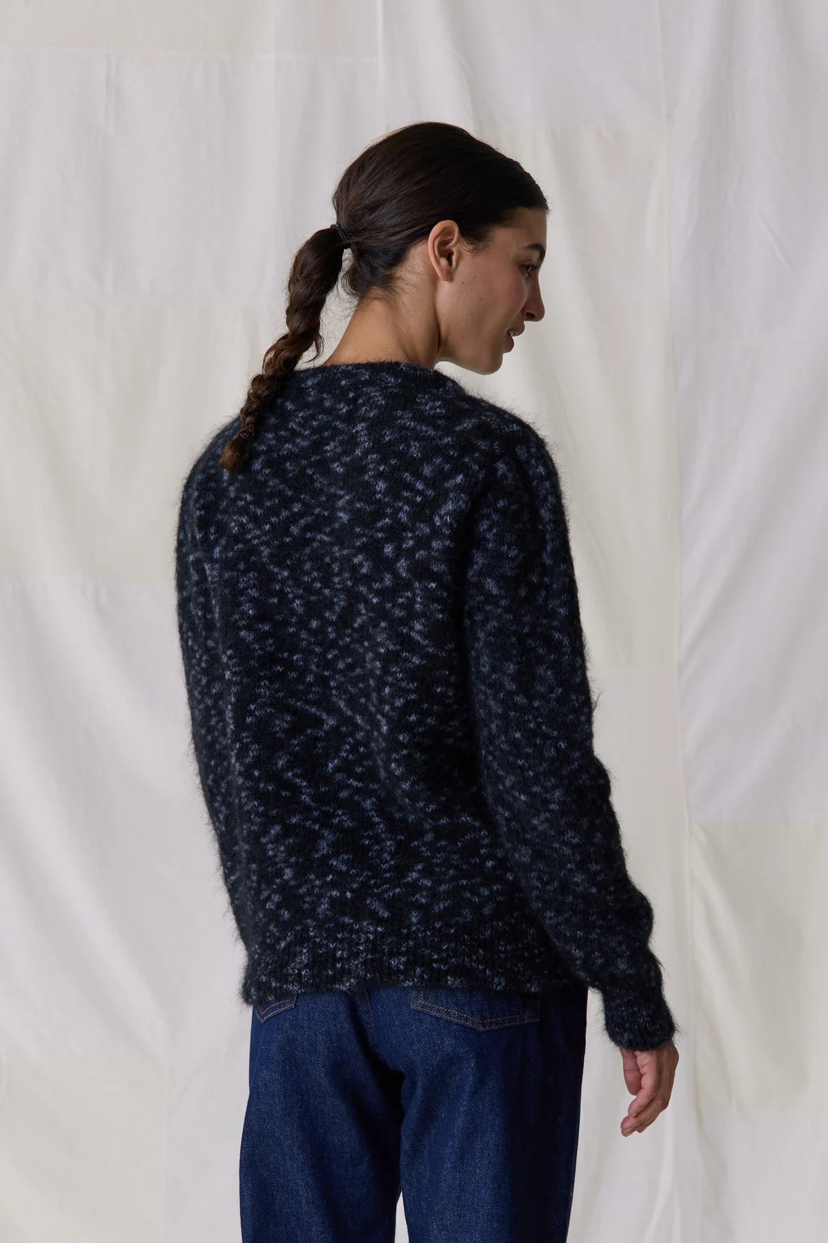 Leon & Harper Classic Animal Print Knit - Grey
