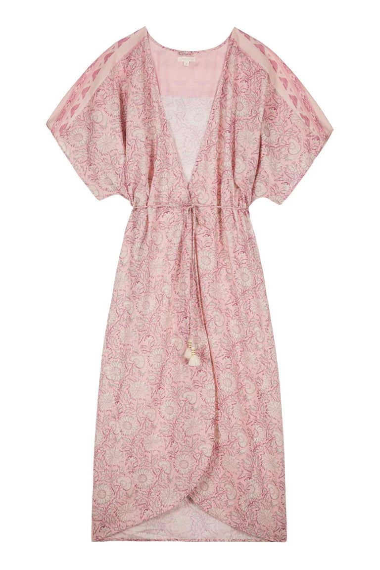Louise Misha Kimono Chill - Pink Daisy Garden