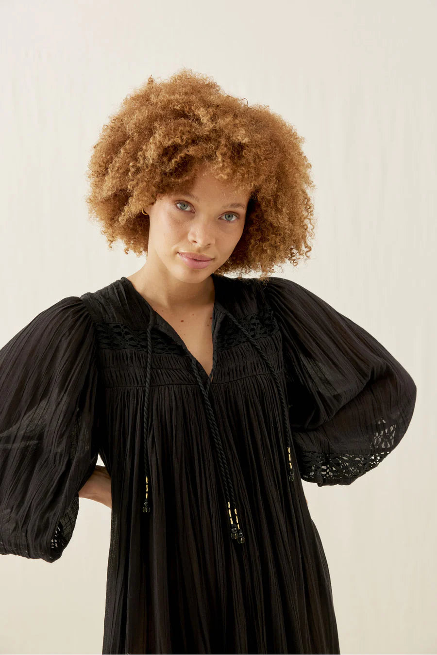 Louise Misha Gypsy Dress Black