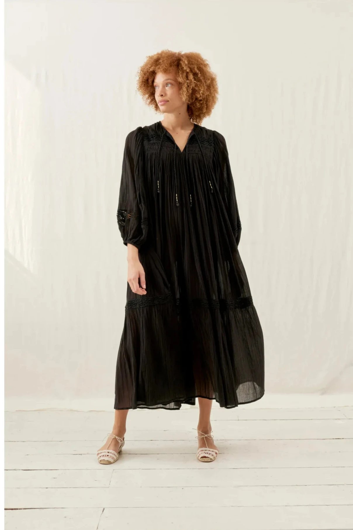 Louise Misha Gypsy Dress Black