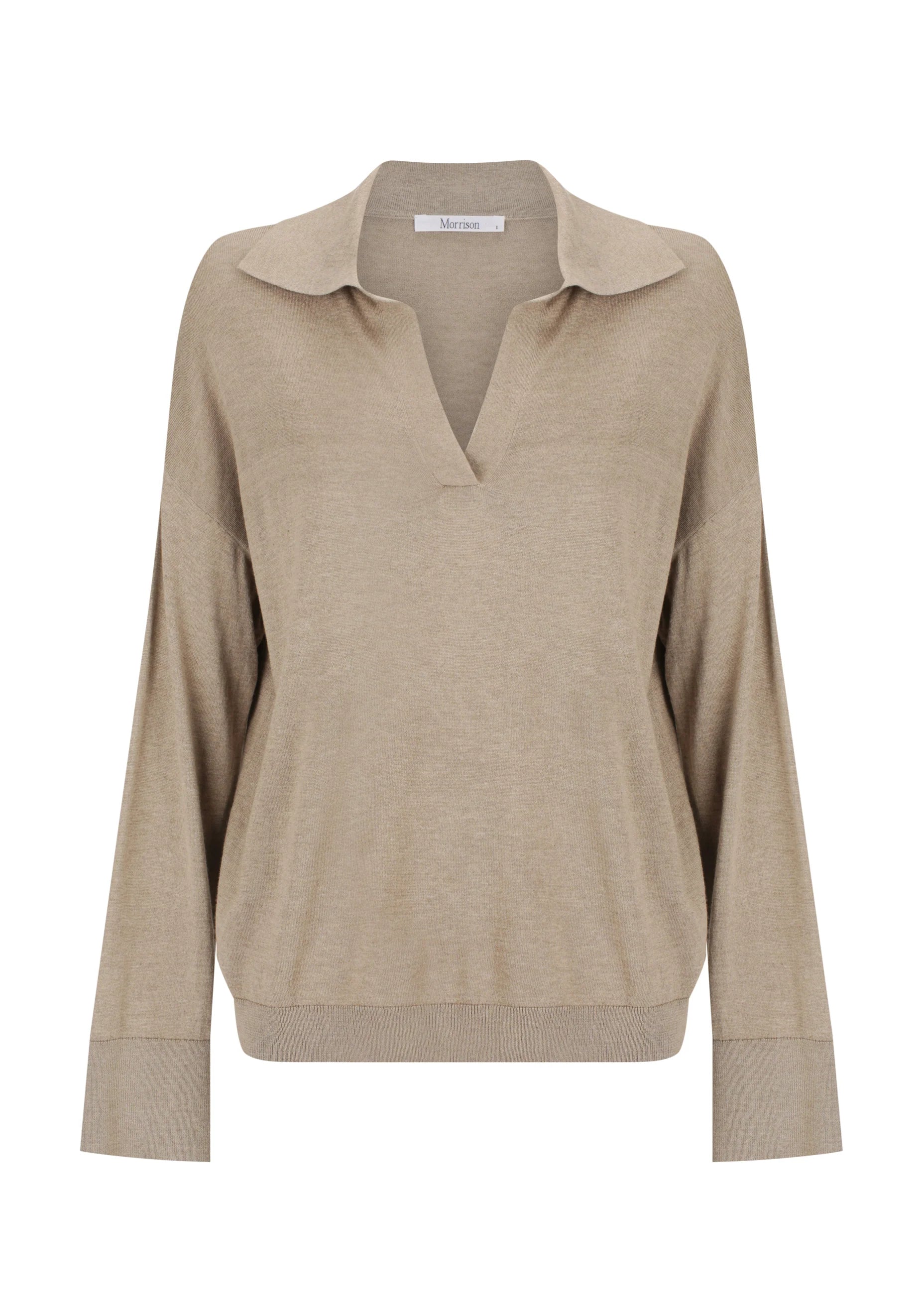 Morrison Skye Knit Polo Stone