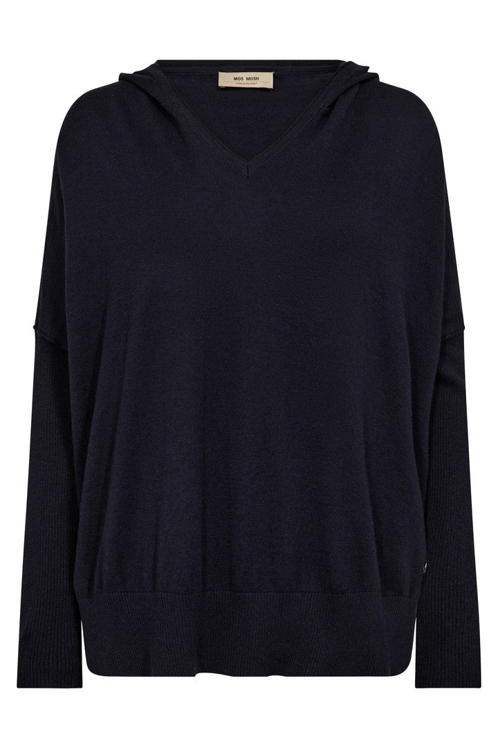 Mos Mosh Lita Hooded Sweatshirt - Salute Navy