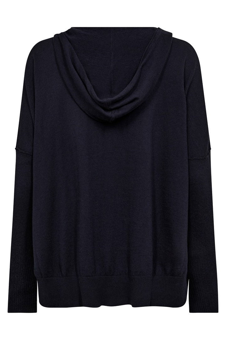 Mos Mosh Lita Hooded Sweatshirt - Salute Navy