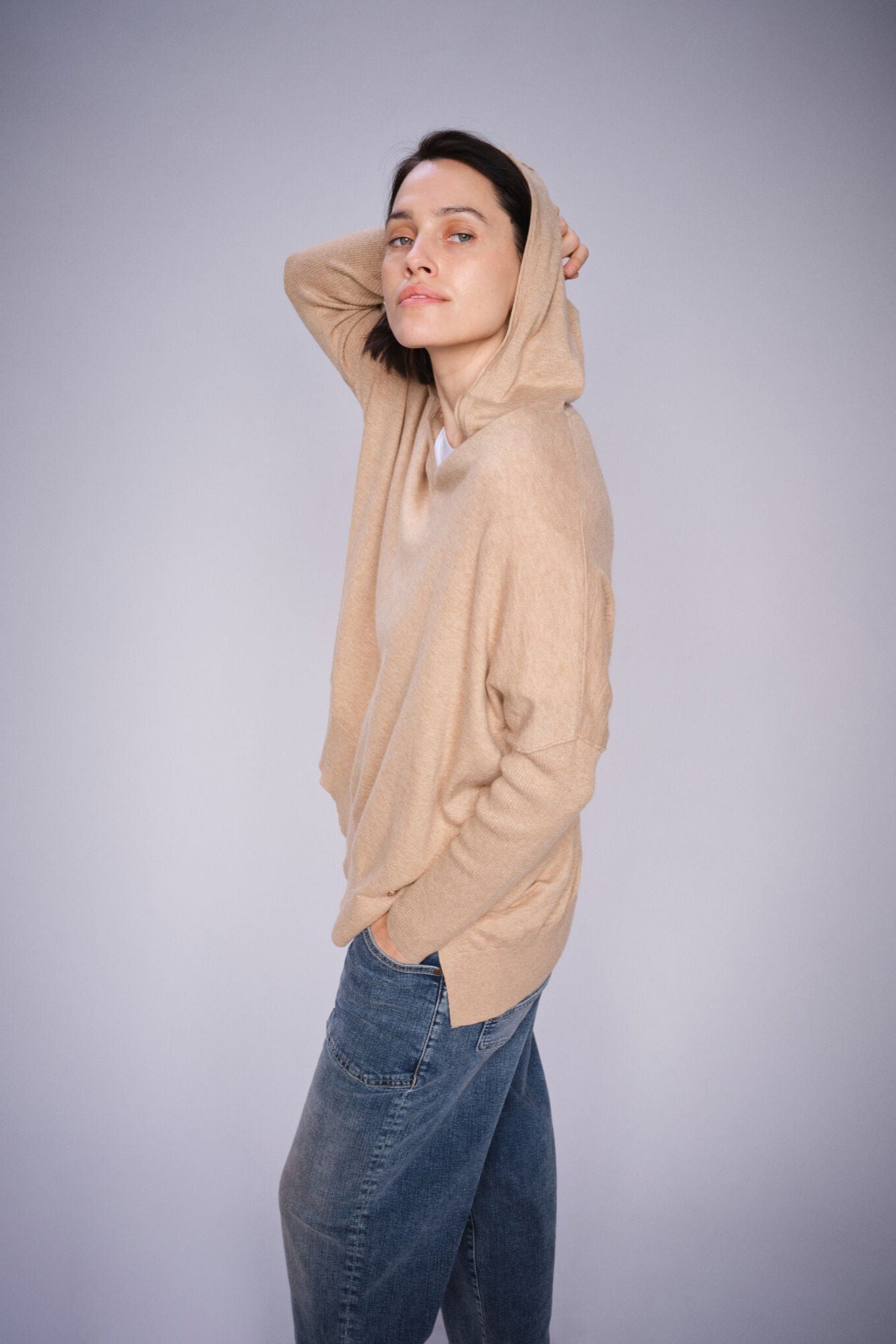 Mos Mosh Lita Hooded Sweatshirt - Sesame