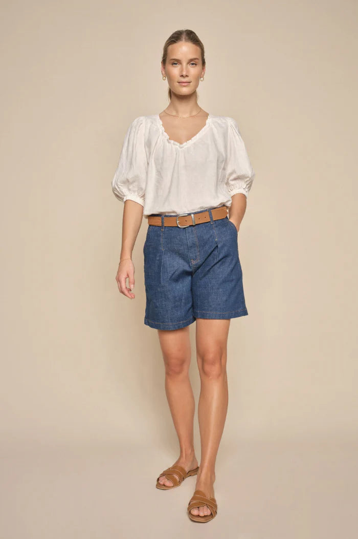 Mos Mosh Taissa Linen Blouse - White