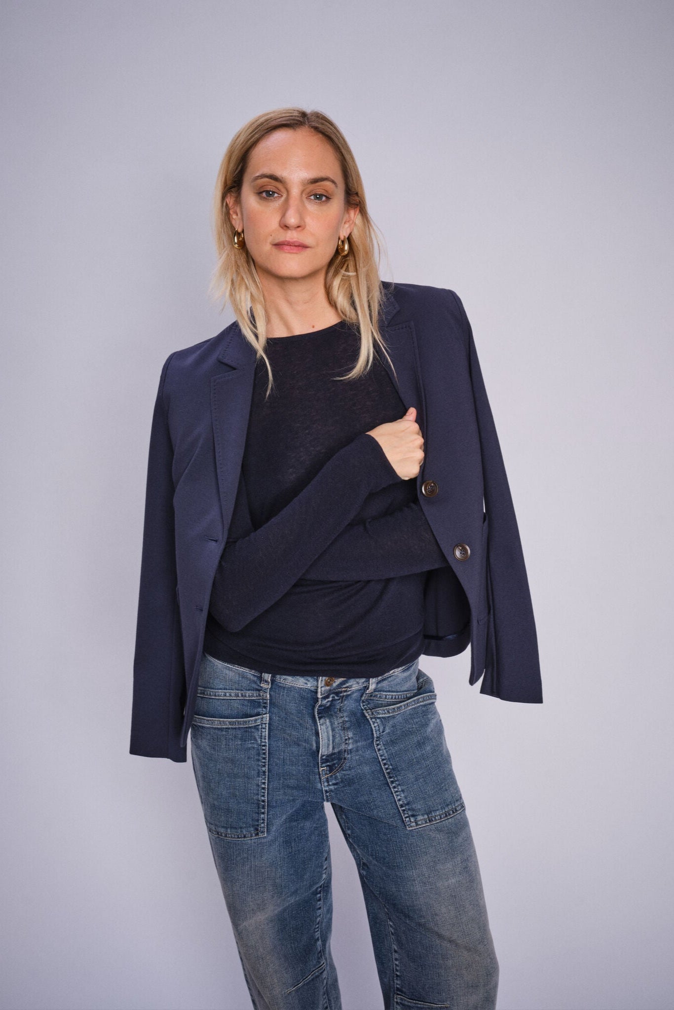 Mos Mosh Viga Charm Blazer - Salute Navy