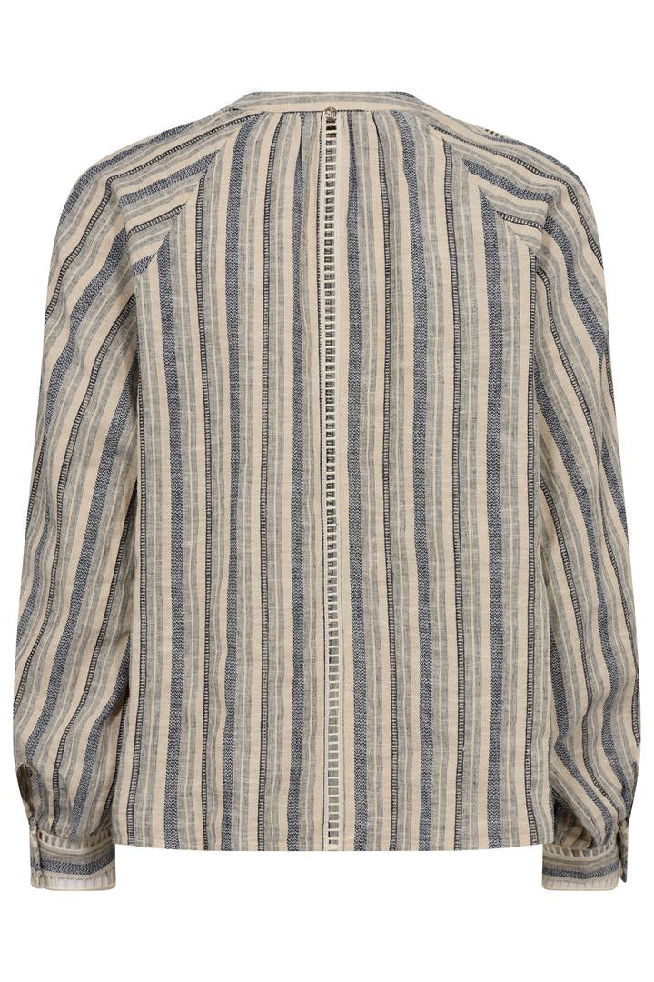 Striped long-sleeve shirt on a white background
