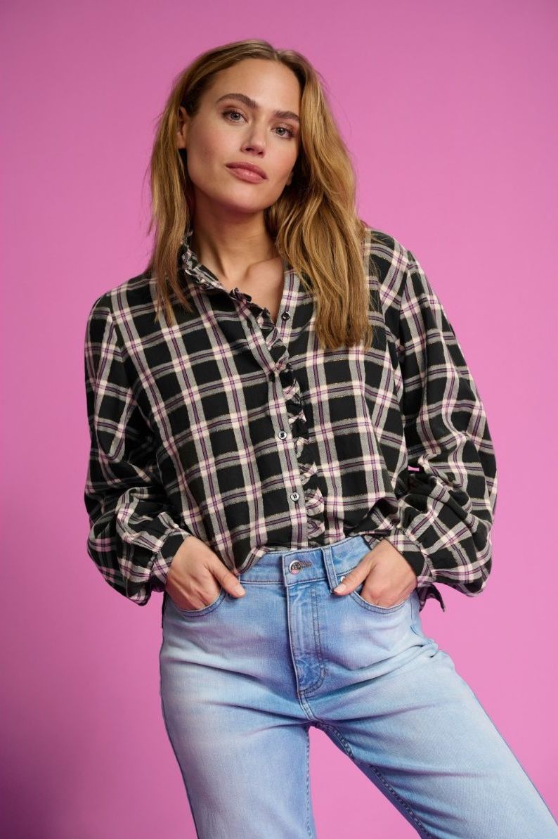 POM Amsterdam Checks Blouse