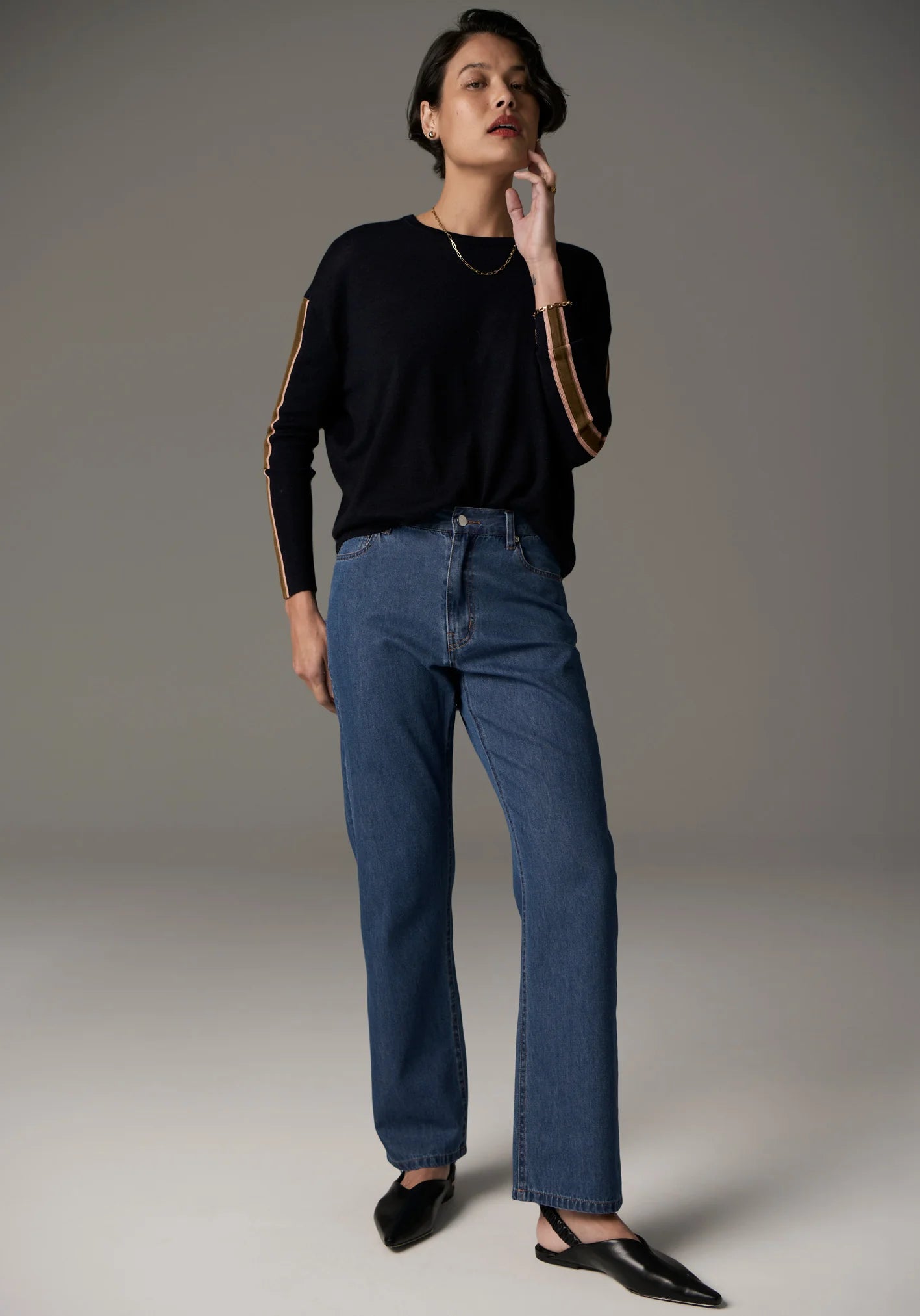 POL Bennet Drape Back Knit