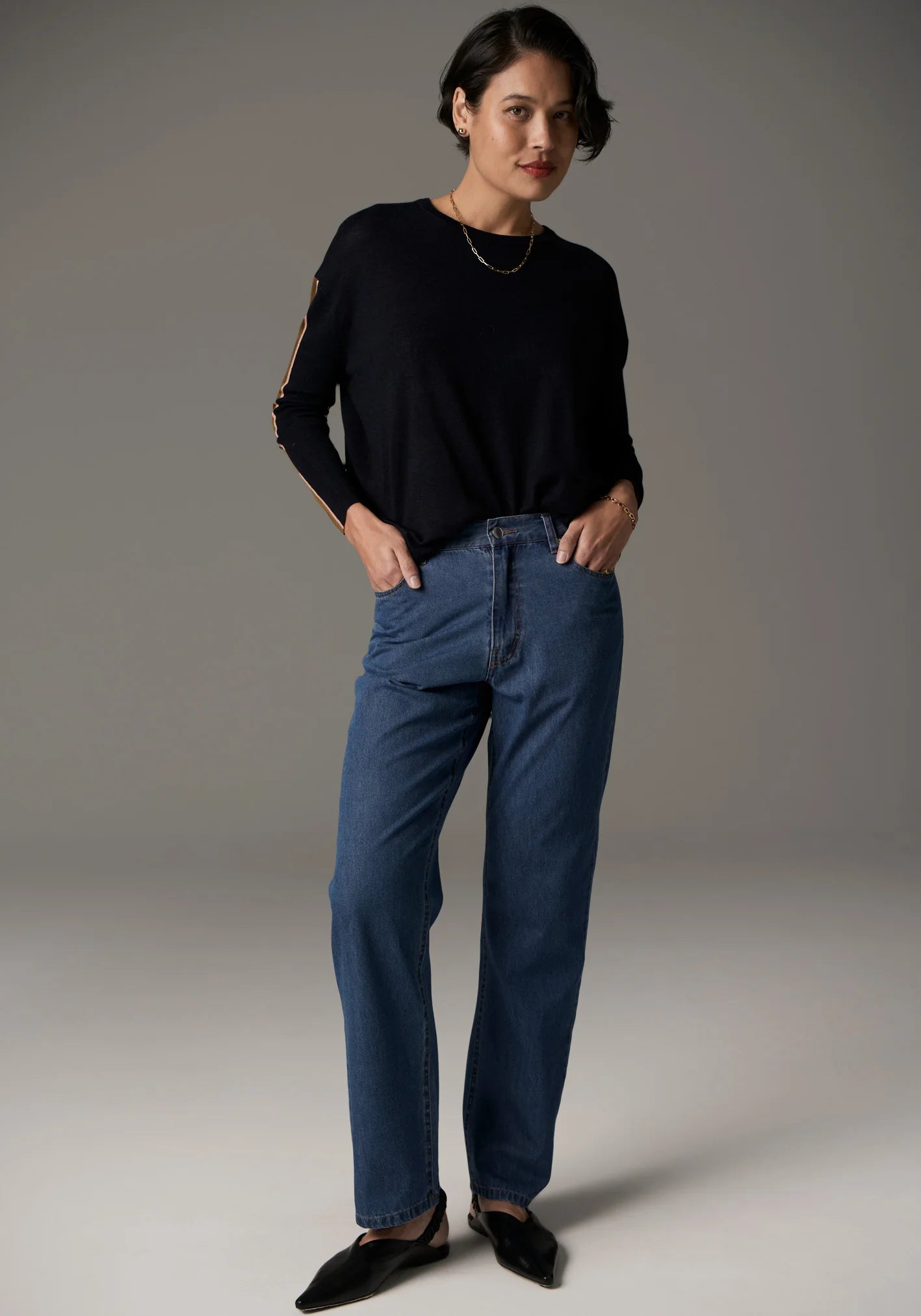 POL Bennet Drape Back Knit