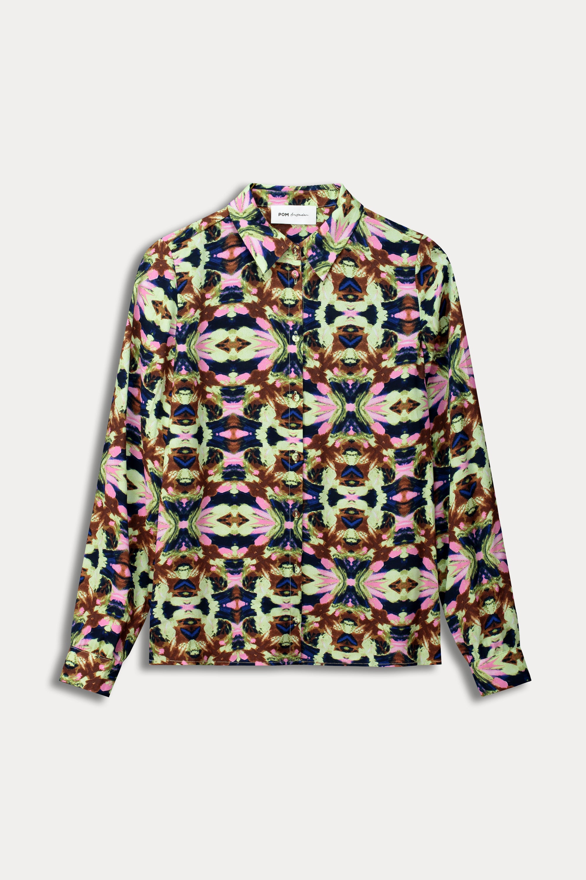 POM Amsterdam Mila Butterfly Blouse Sky