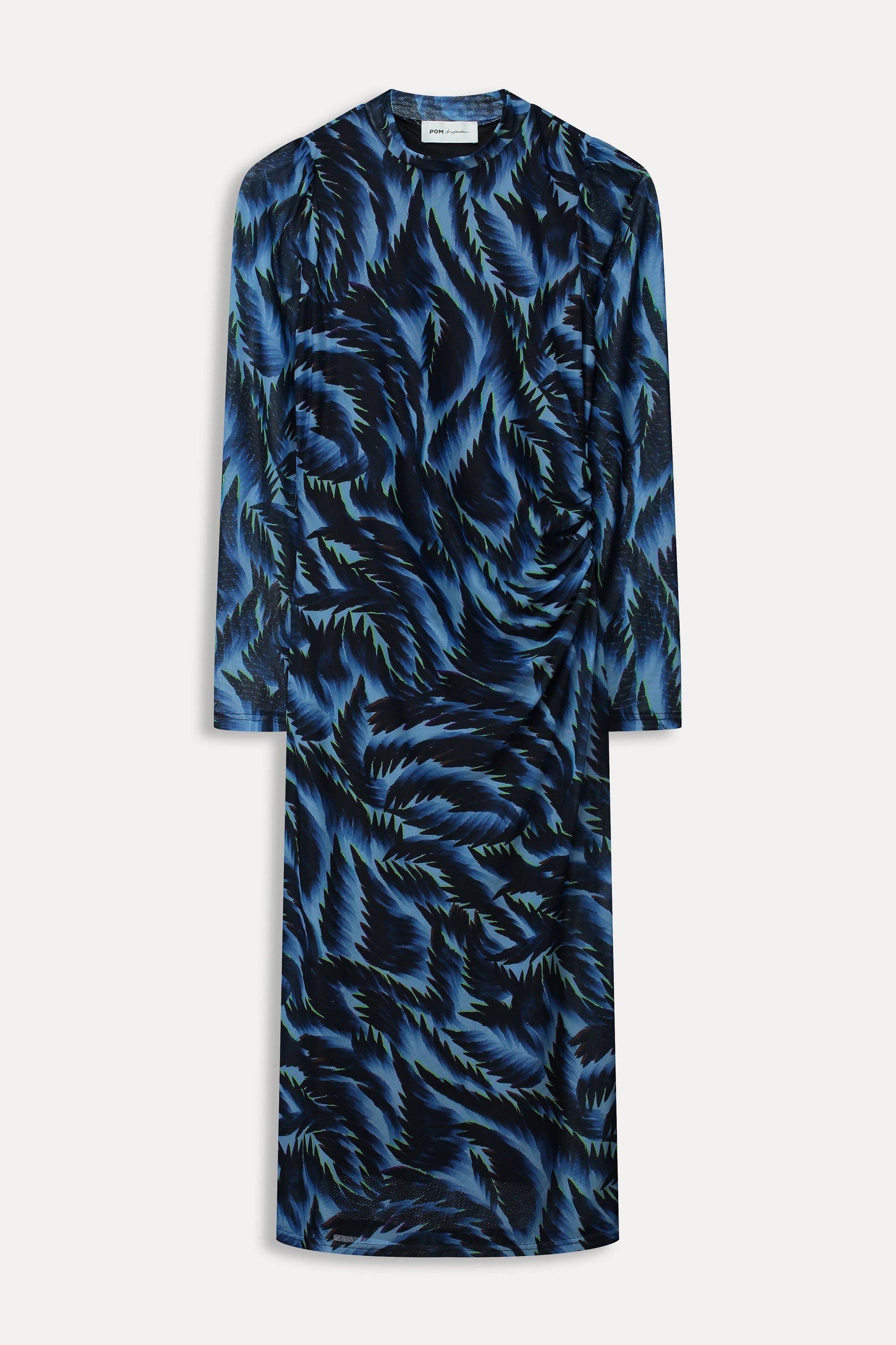 POM Amsterdam Feathers Mesh Dress