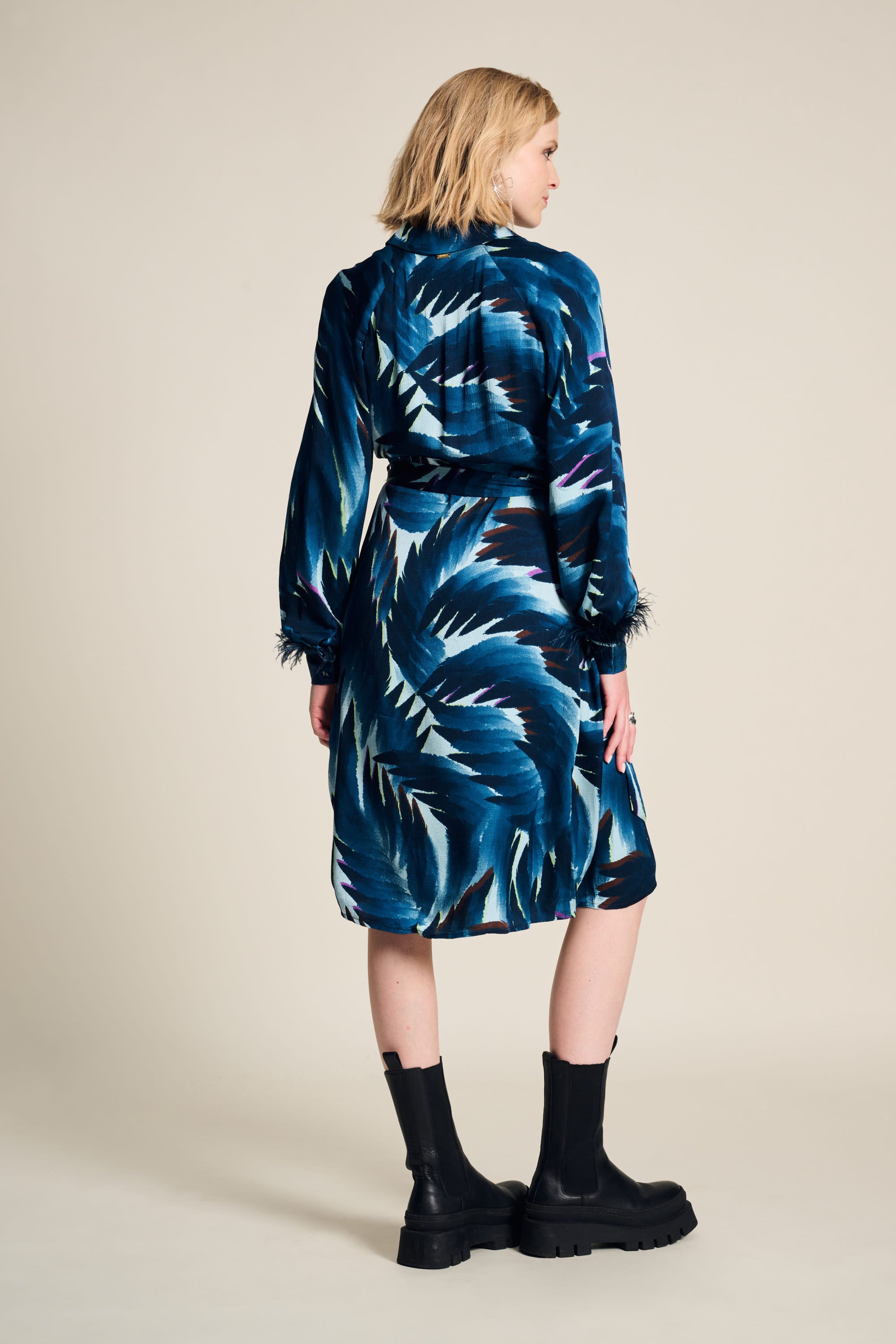 POM Amsterdam Jada Feathers Dress