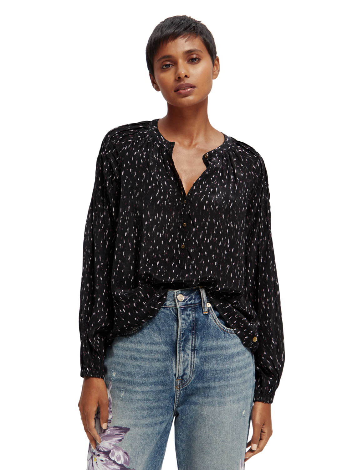 Scotch & Soda Pintuck Blouse