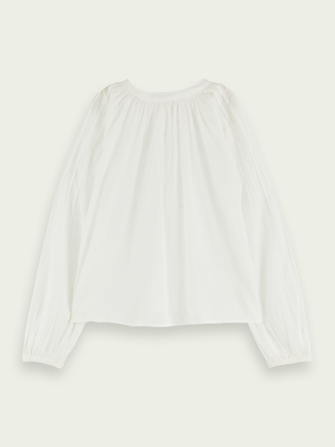 Scotch & Soda Embroidered Pintuck Blouse