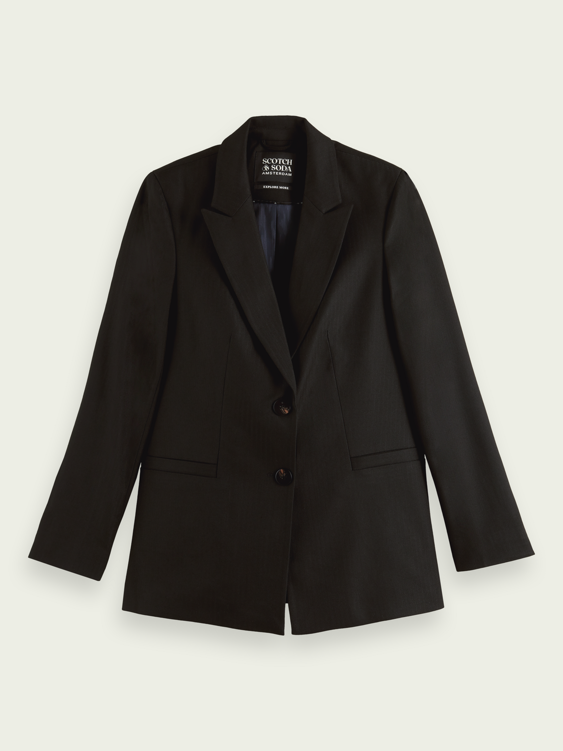 Scotch & Soda Relaxed Fit Single Breasted Blazer