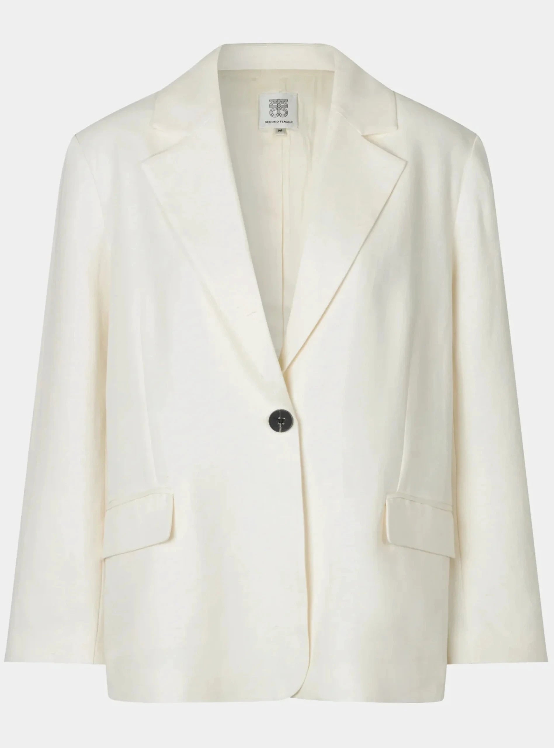 Second Female Lino Blazer - Antique White