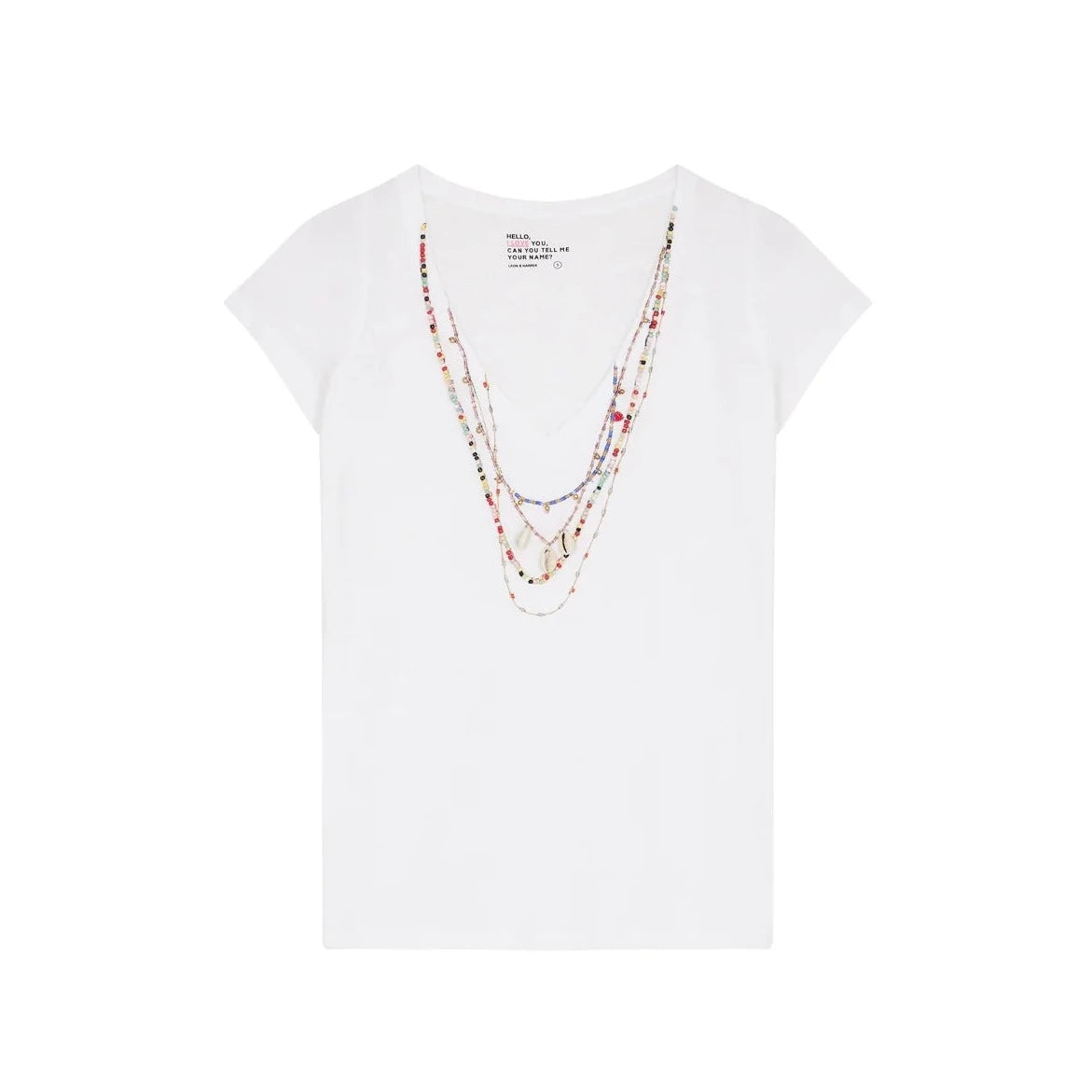 Leon & Harper TonTon Tee Shell White