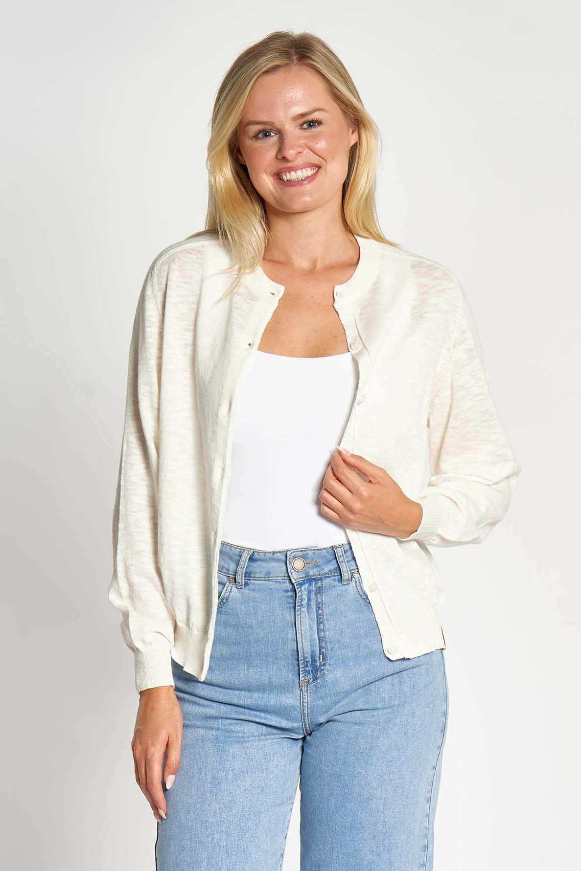 Zhrill Licce Cardigan - White