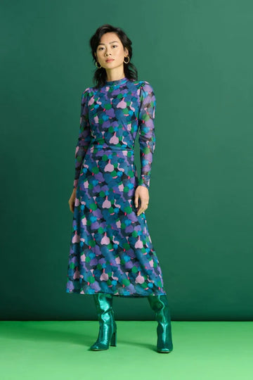POM Amsterdam Dress -  Brushwork Lilac Slim