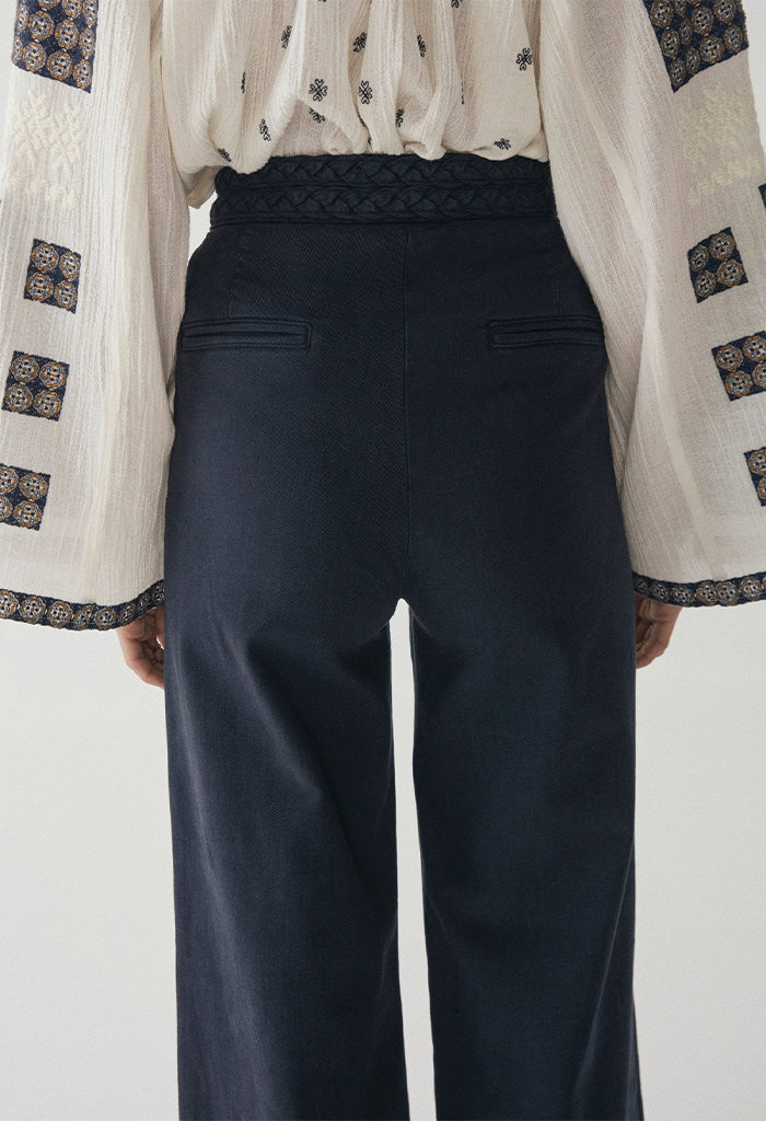 Maison Hotel Ross pant - Disco blue