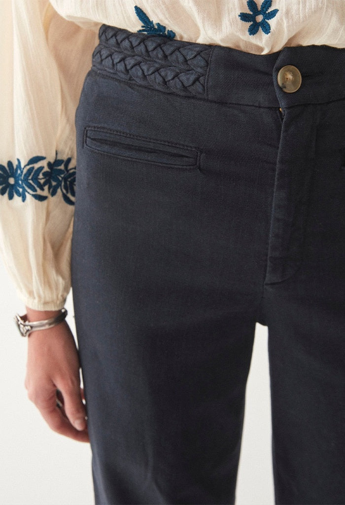 Maison Hotel Ross pant - Disco blue