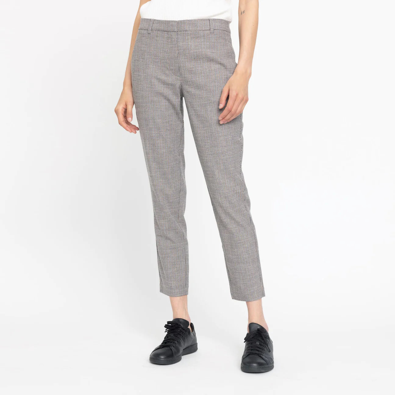 Five Units Kylie Crop Navy Sand Check Pant