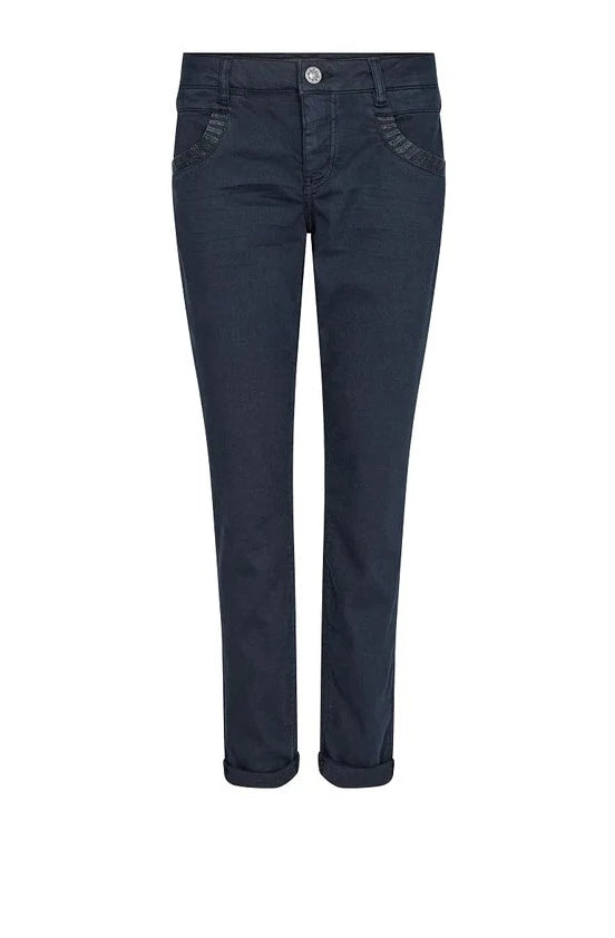 Mos Mosh Naomi Colour Glow Pant Salute Navy