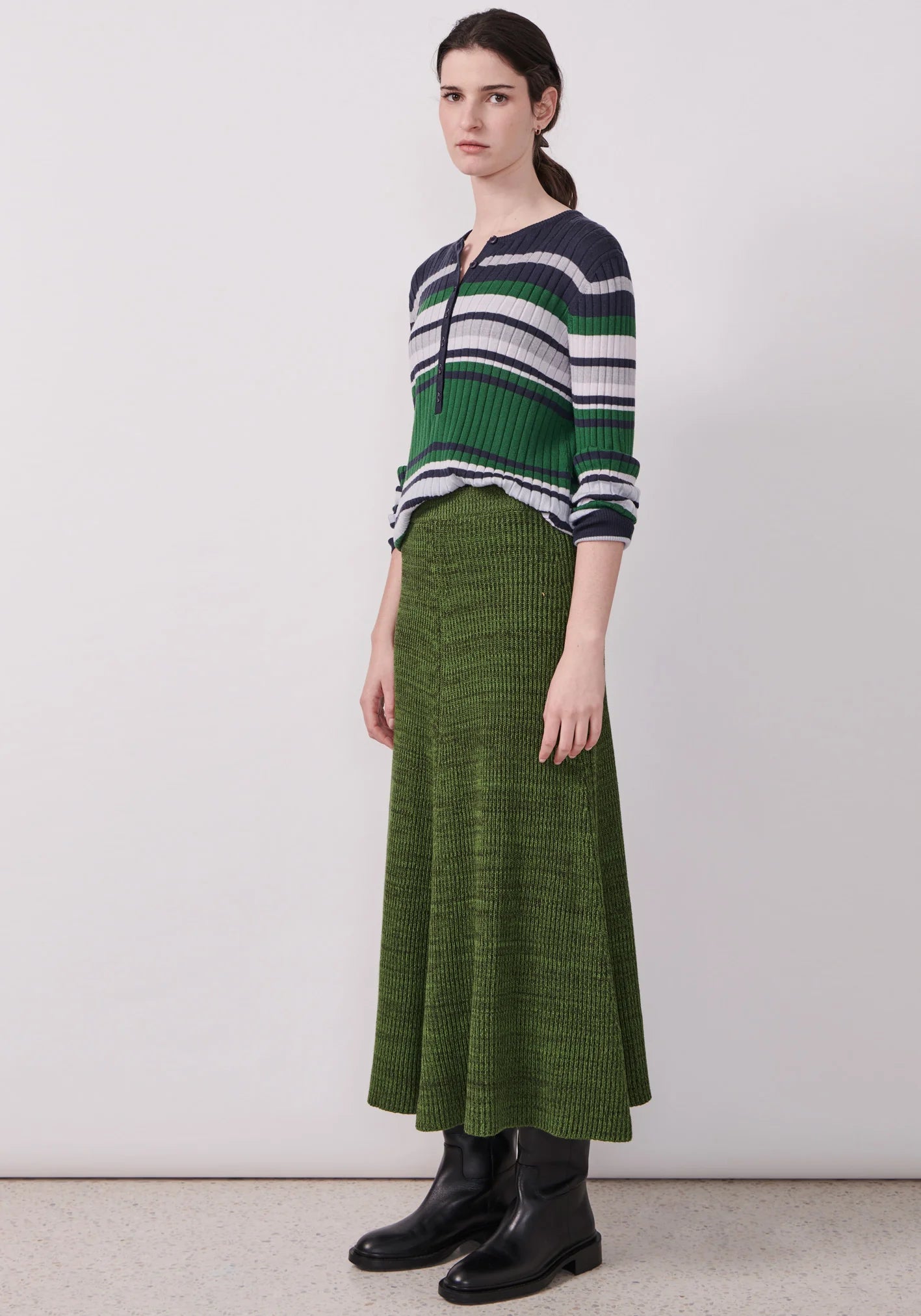POL Dehry Striped Knit Tee