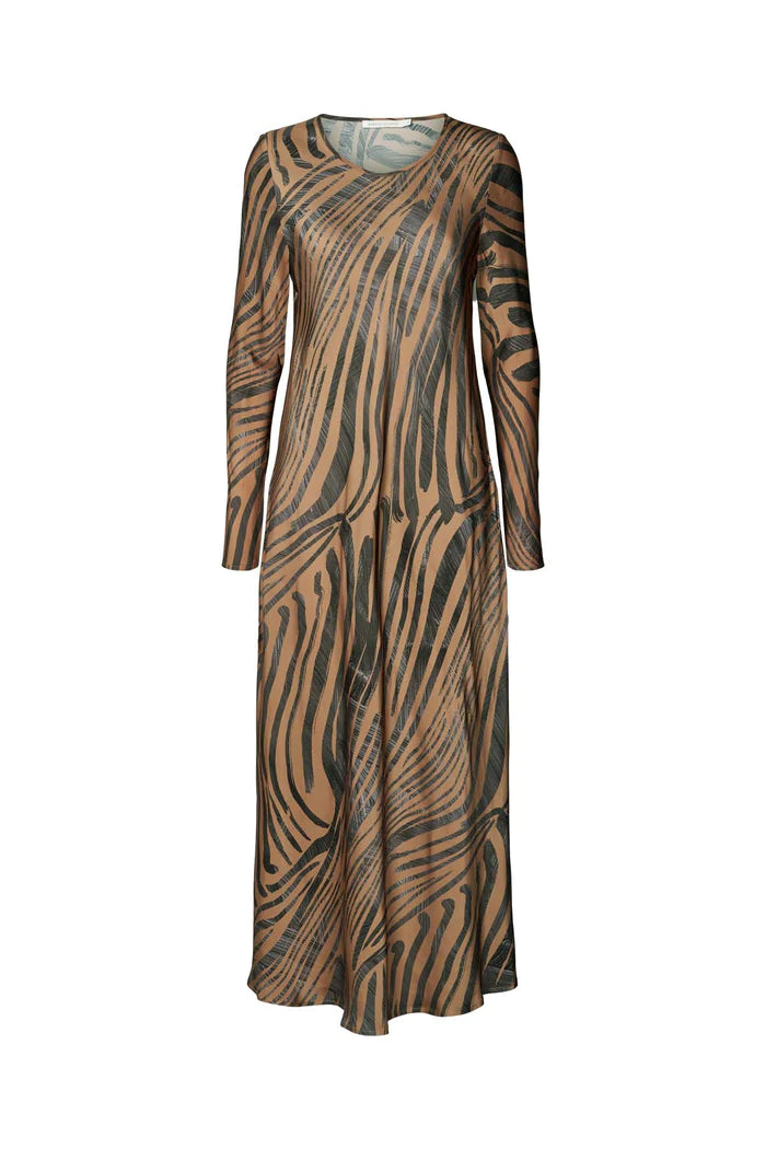 Rabens Saloner Lynette Bold Stroke Flared Dress