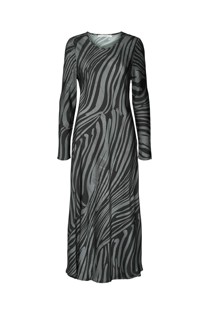 Rabens Saloner Lynette Bold Stroke Flared Dress