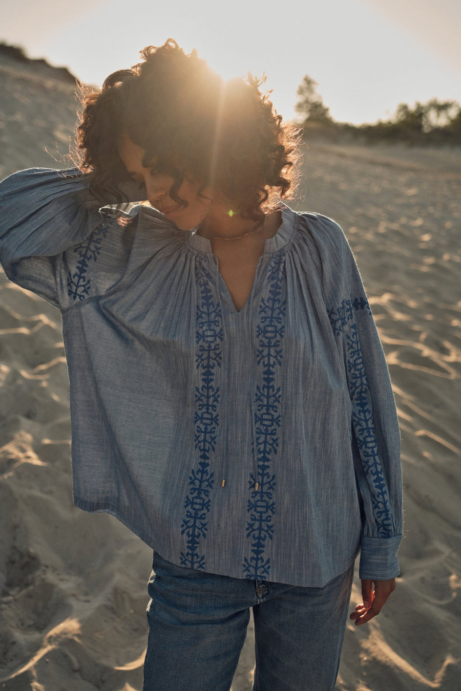 Mos Mosh Tessa Embroidery Shirt
