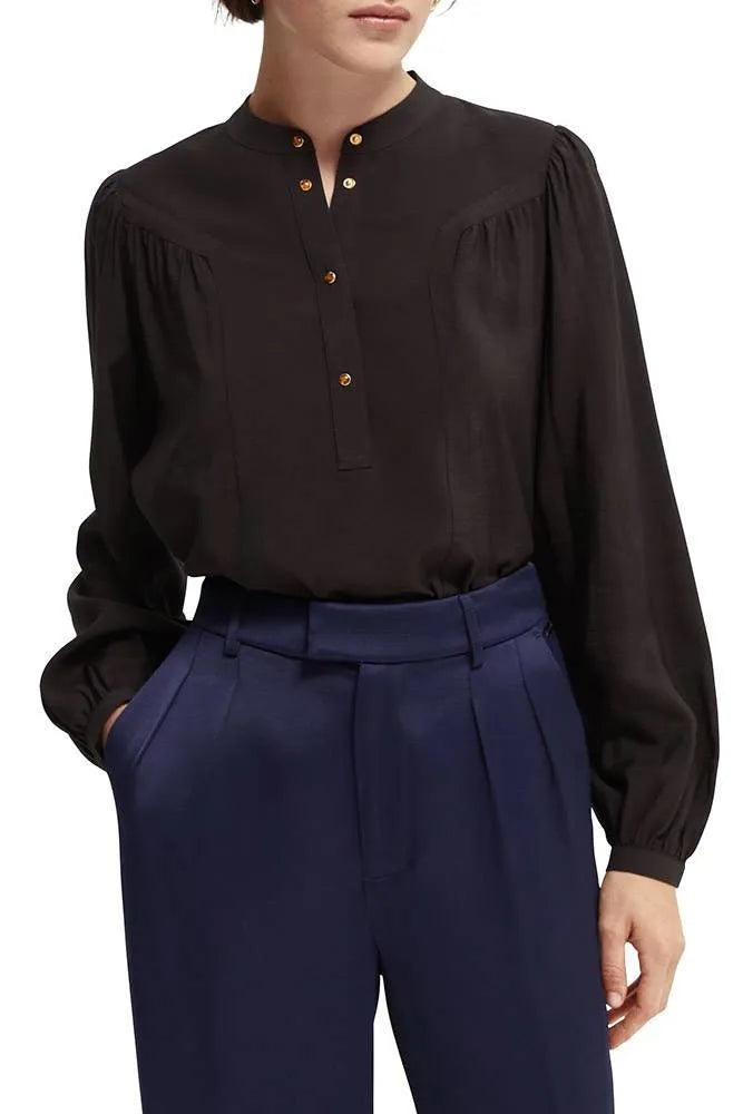 Scotch and Soda Gathered Yoke Blouse