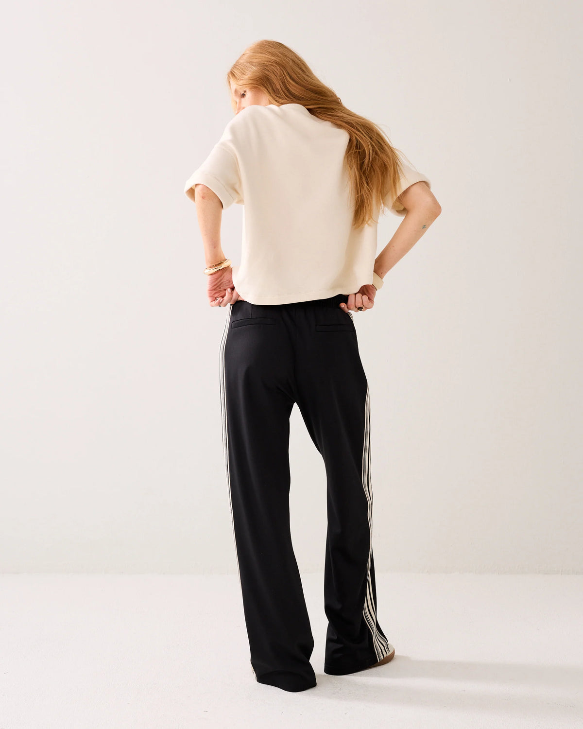 Summum Track Pants with Pintuck - Black