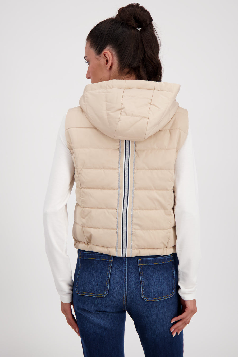 Monari Quilted Knit Tape Vest (Gilet)