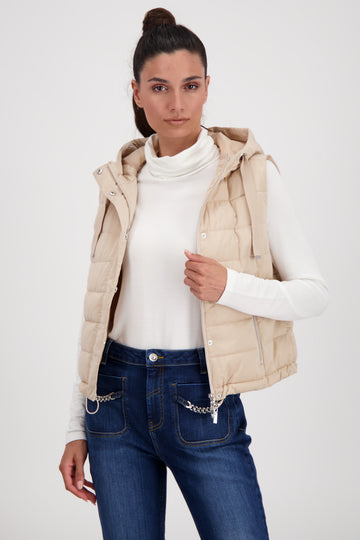 Monari Quilted Knit Tape Vest (Gilet)