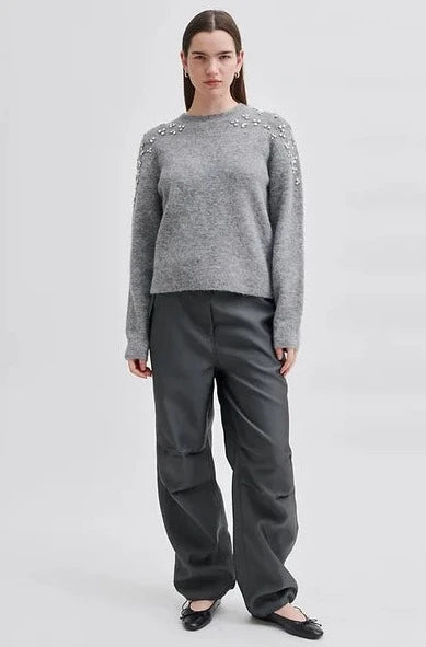 Second Female Sparkling Knit O-Neck