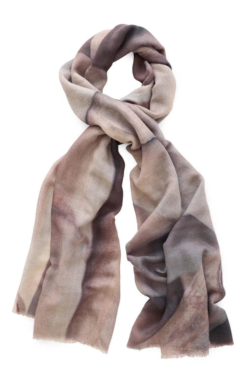 Patterned scarf on a white background