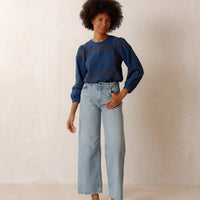 Indie & Cold Double-Gauze Blouse