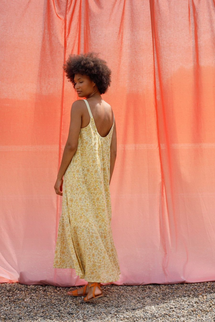 Indie & Cold Strappy Prairie Dress - Vanilla