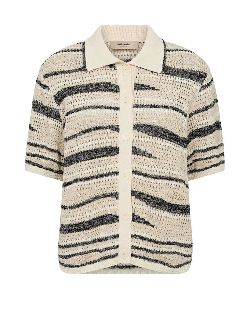 Mos Mosh Une Wave Knit Cardigan