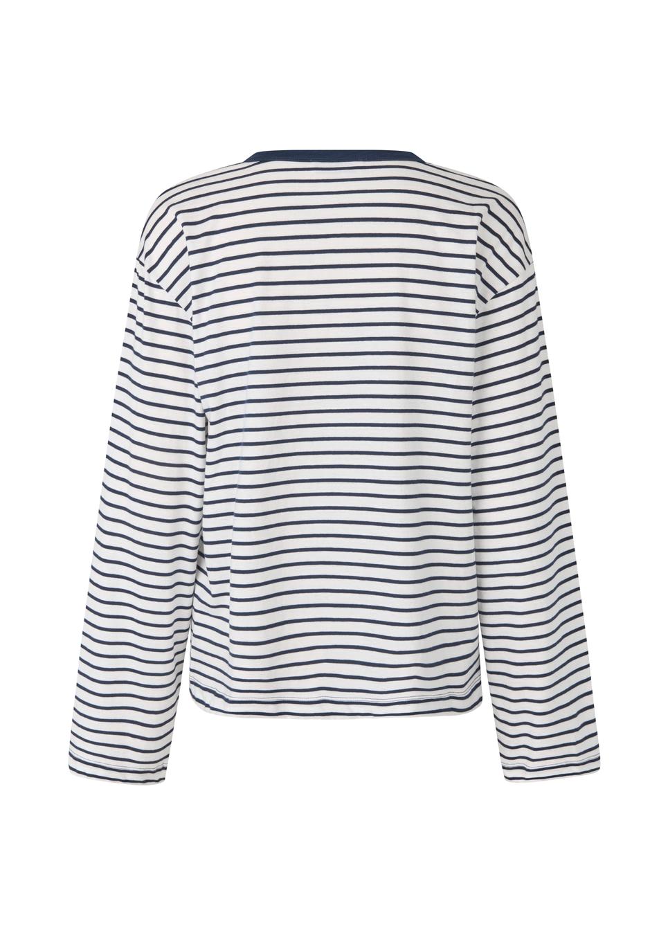 Striped long-sleeve shirt on a white background