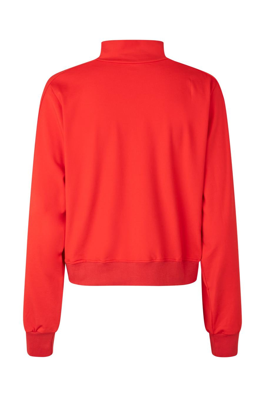 Red sweatshirt on a white background