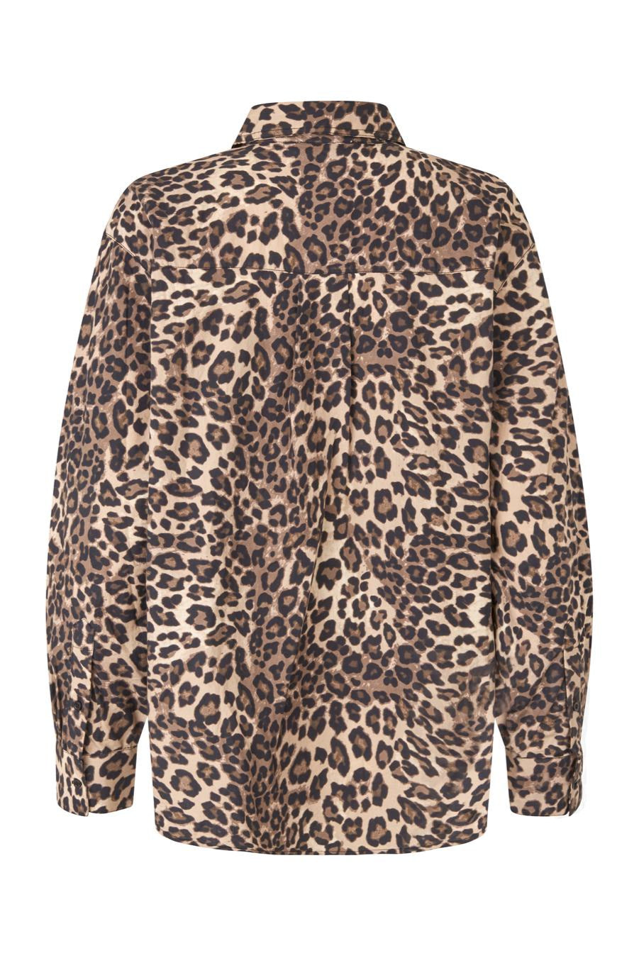 Leopard print shirt on a white background