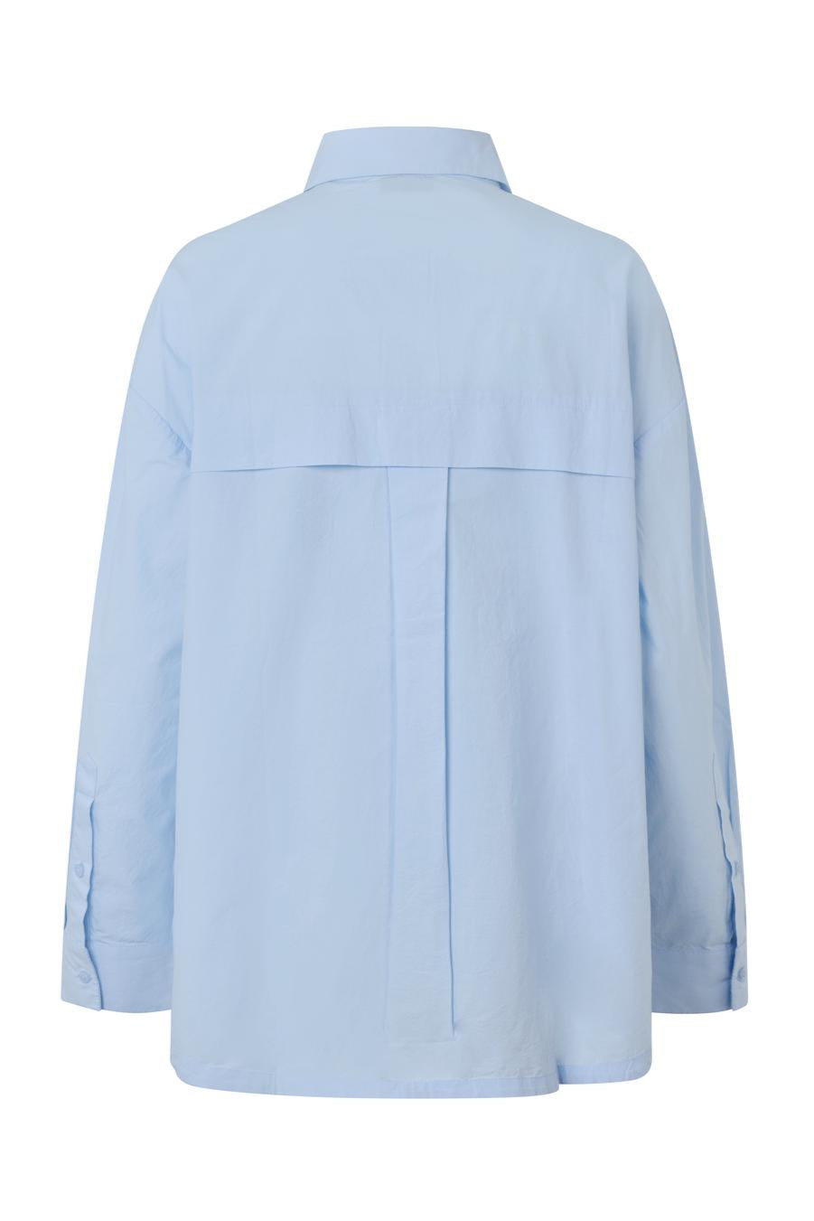 Light blue shirt on a white background