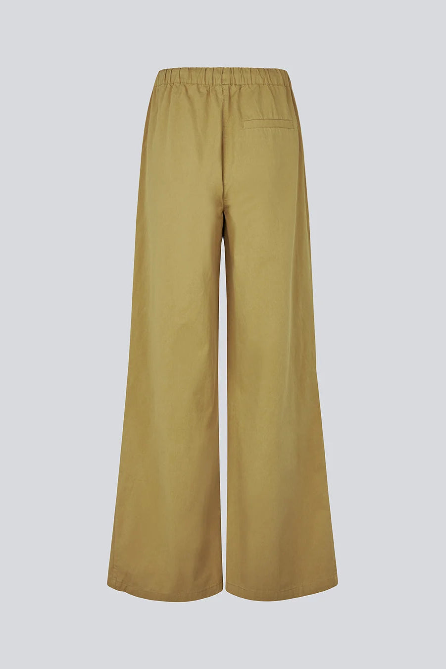 Desert colour wide-leg pants on a light grey background